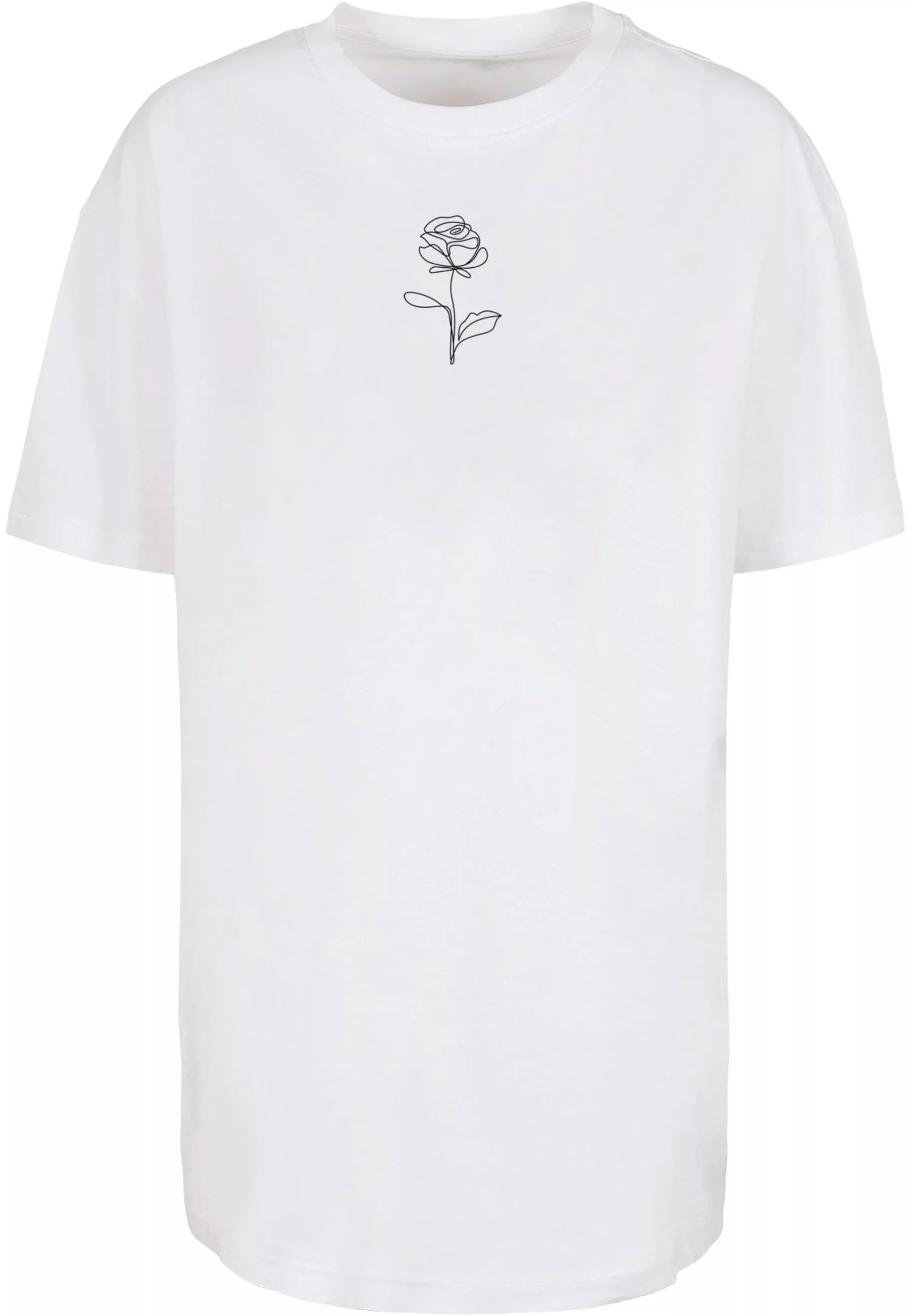 Merchcode T-Shirt "Merchcode Damen Ladies Rose Oversized Boyfriend Tee" günstig online kaufen