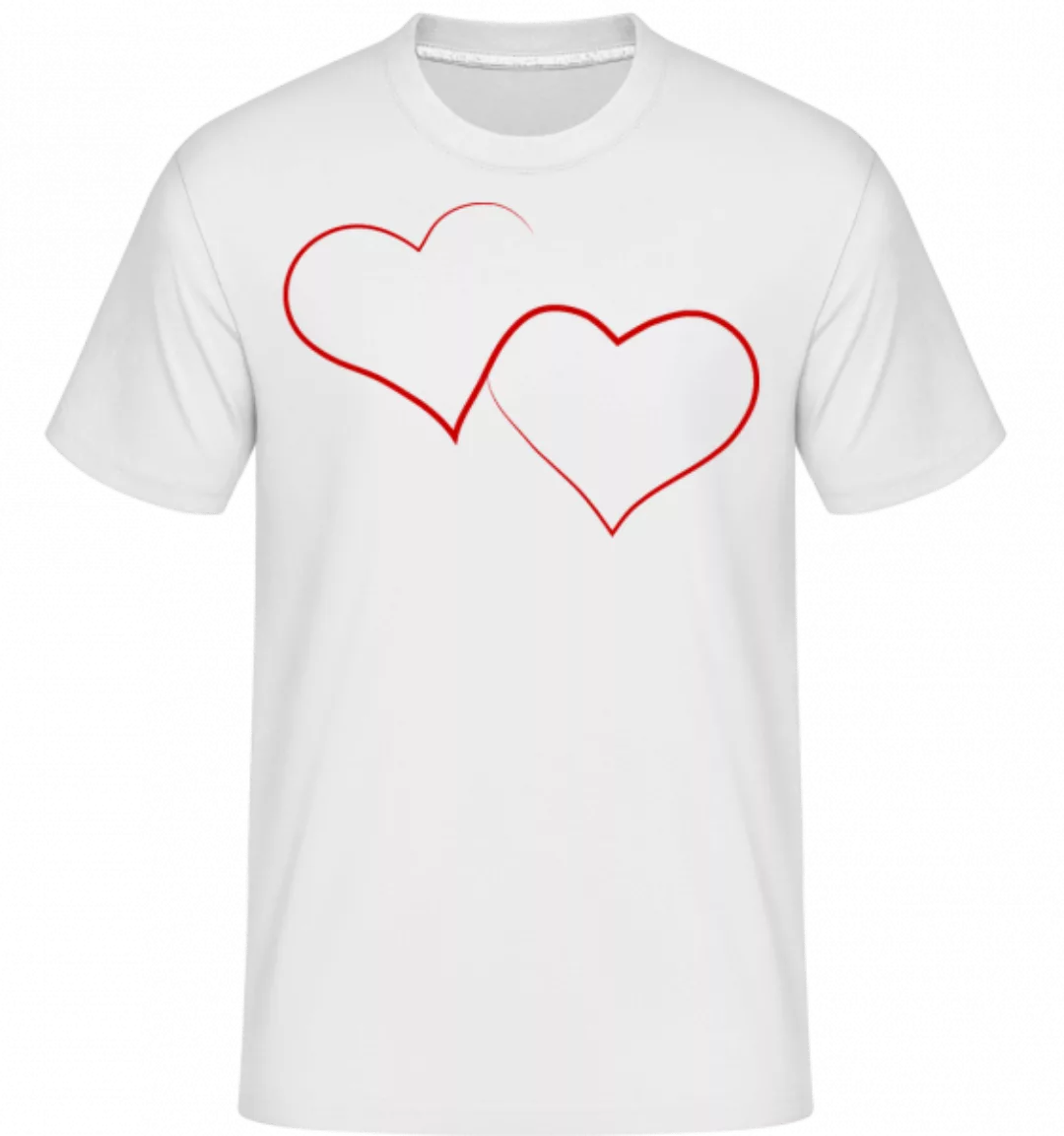 Zwei Herzen · Shirtinator Männer T-Shirt günstig online kaufen