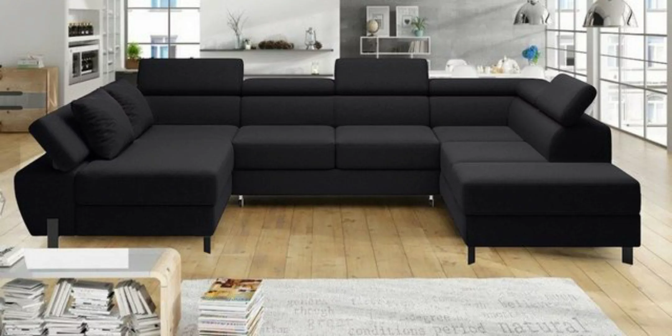Stylefy Wohnlandschaft Molinardi XL, Sofa, U-Form, Ottomane links oder rech günstig online kaufen