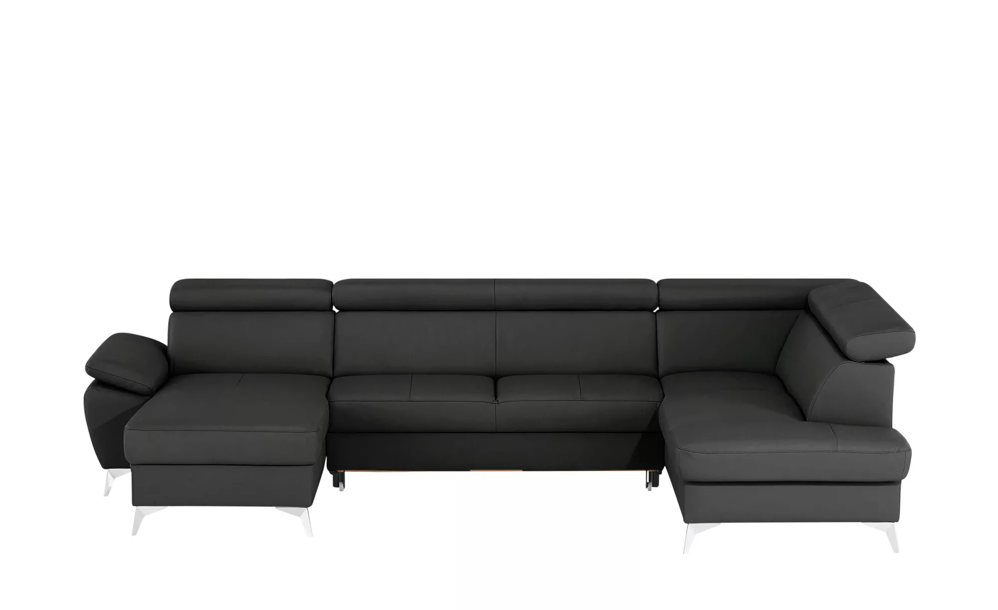 uno Wohnlandschaft  Apollo - schwarz - Polstermöbel > Sofas > Ledersofas - günstig online kaufen