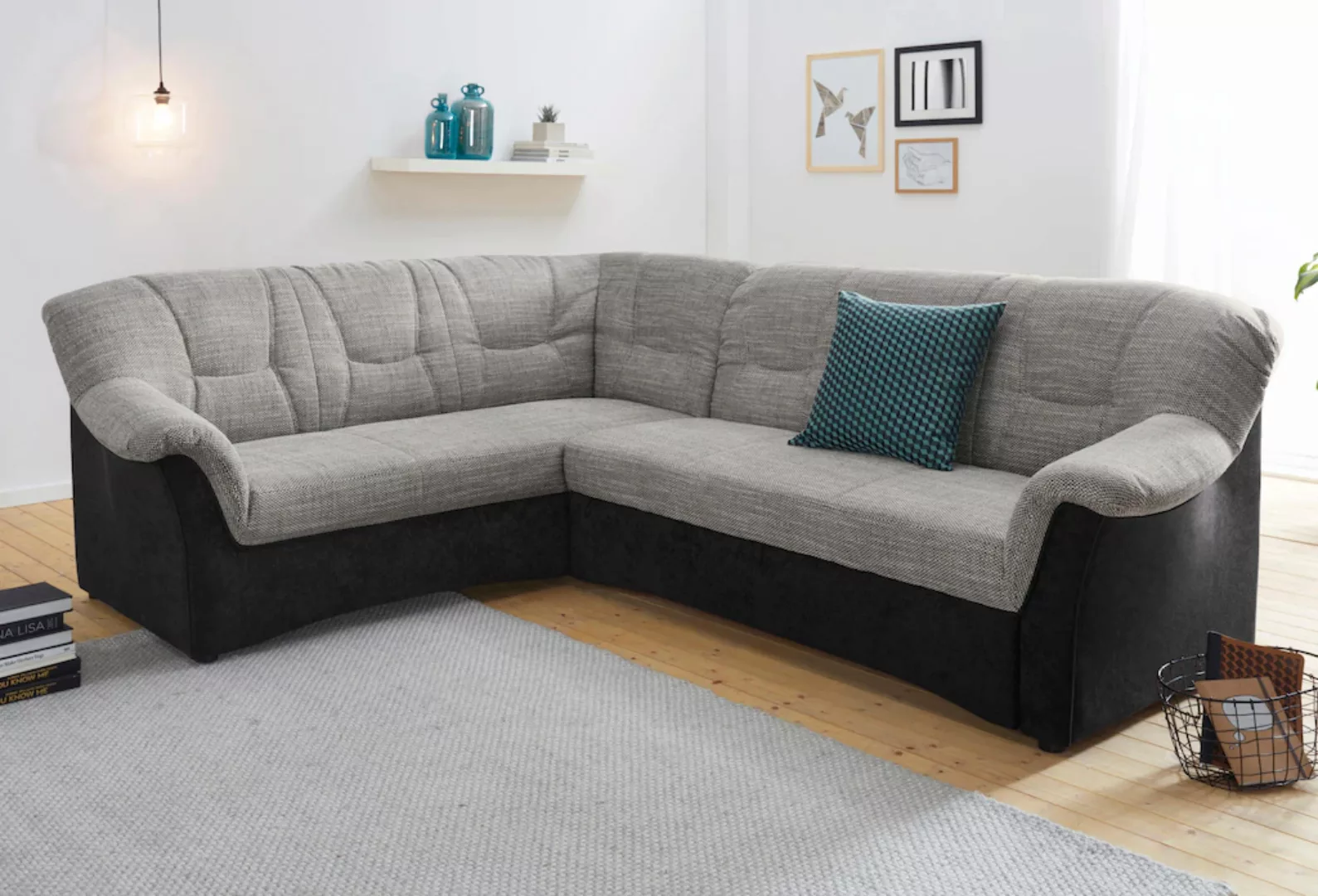 DOMO collection Ecksofa "Sarafina zeitlos und komfortabel, optional mit Fed günstig online kaufen