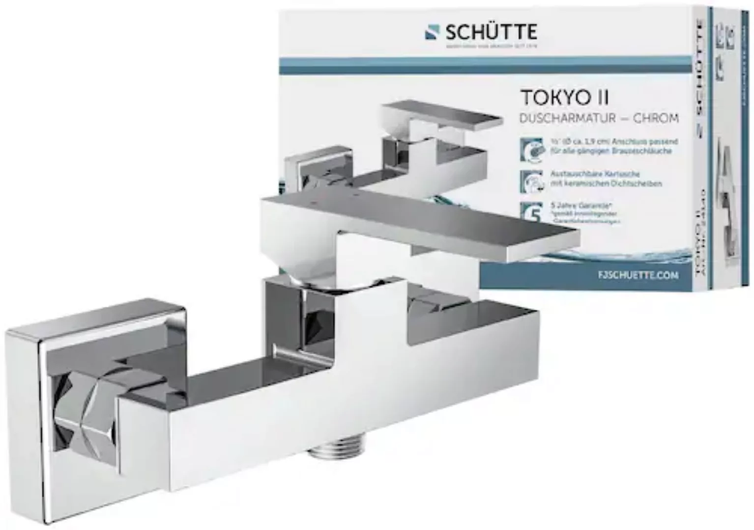 Schütte Duscharmatur »Tokyo«, Wasserhahn Bad, Mischbatterie Dusche in Chrom günstig online kaufen