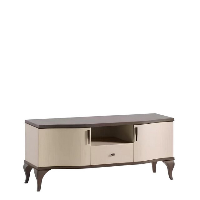 JVmoebel TV-Schrank Beige TV-Schrank Wohnzimmer Möbel Holz Sideboard Modern günstig online kaufen