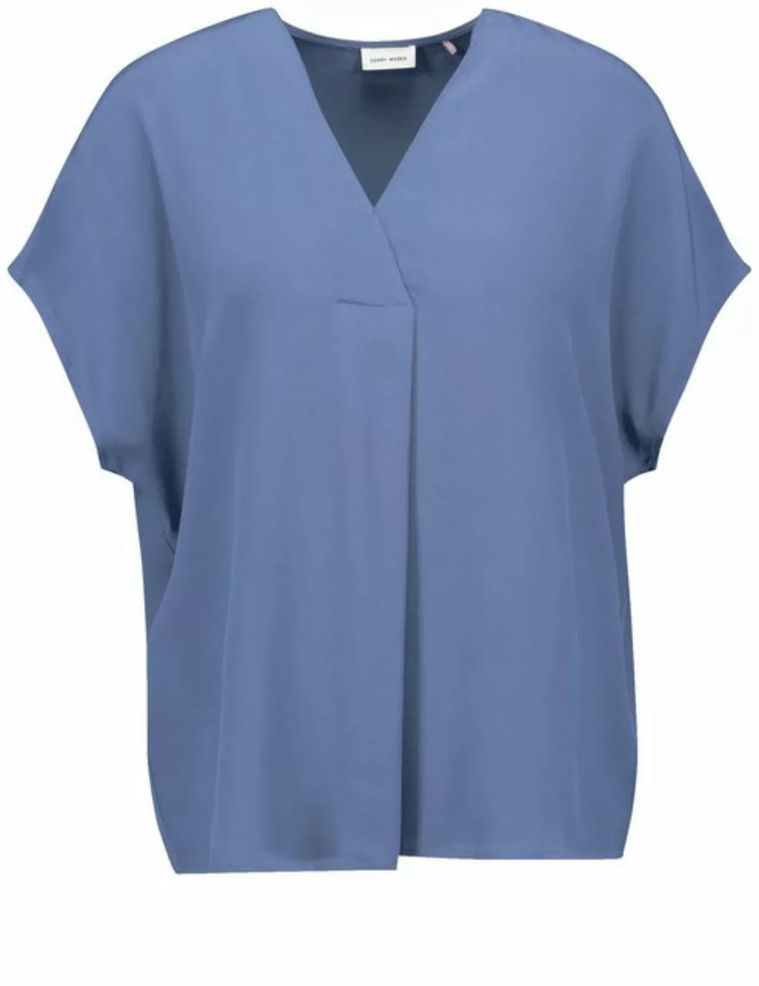 GERRY WEBER Klassische Bluse Fließendes Blusenshirt mit Faltendetail günstig online kaufen