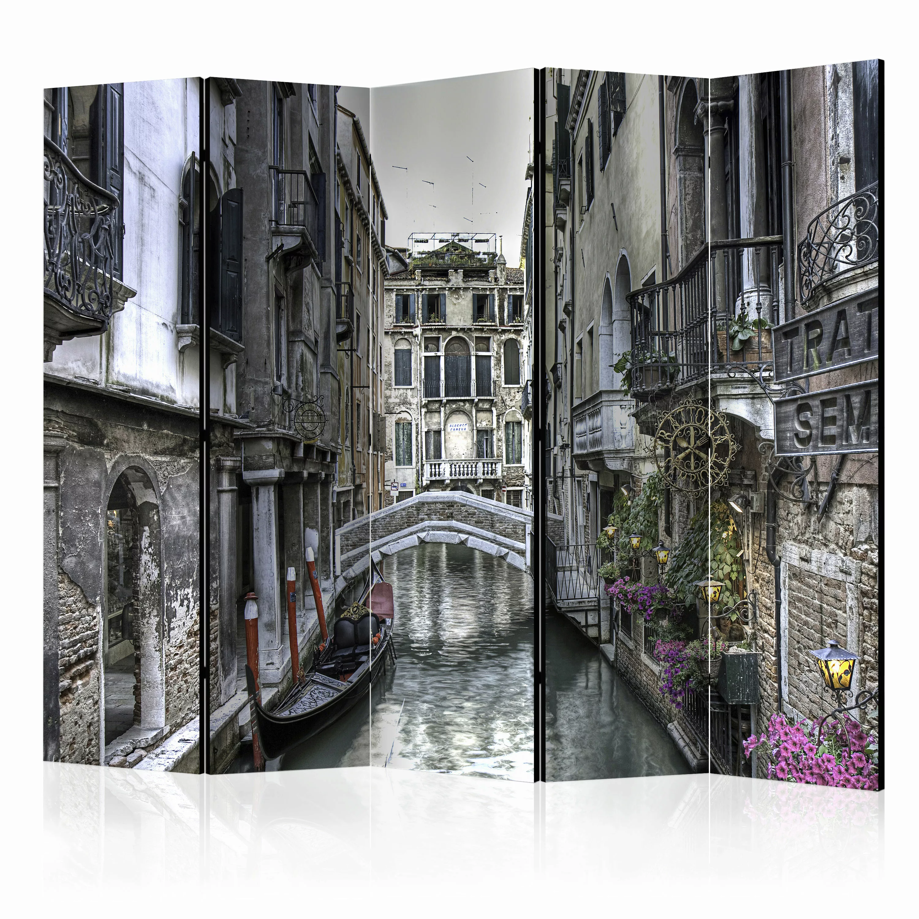 5-teiliges Paravent - Romantic Venice Ii [room Dividers] günstig online kaufen