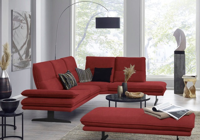 W.SCHILLIG Ecksofa "broadway, Designsofa, mit tollem Sitzkomfort, L-Form", günstig online kaufen