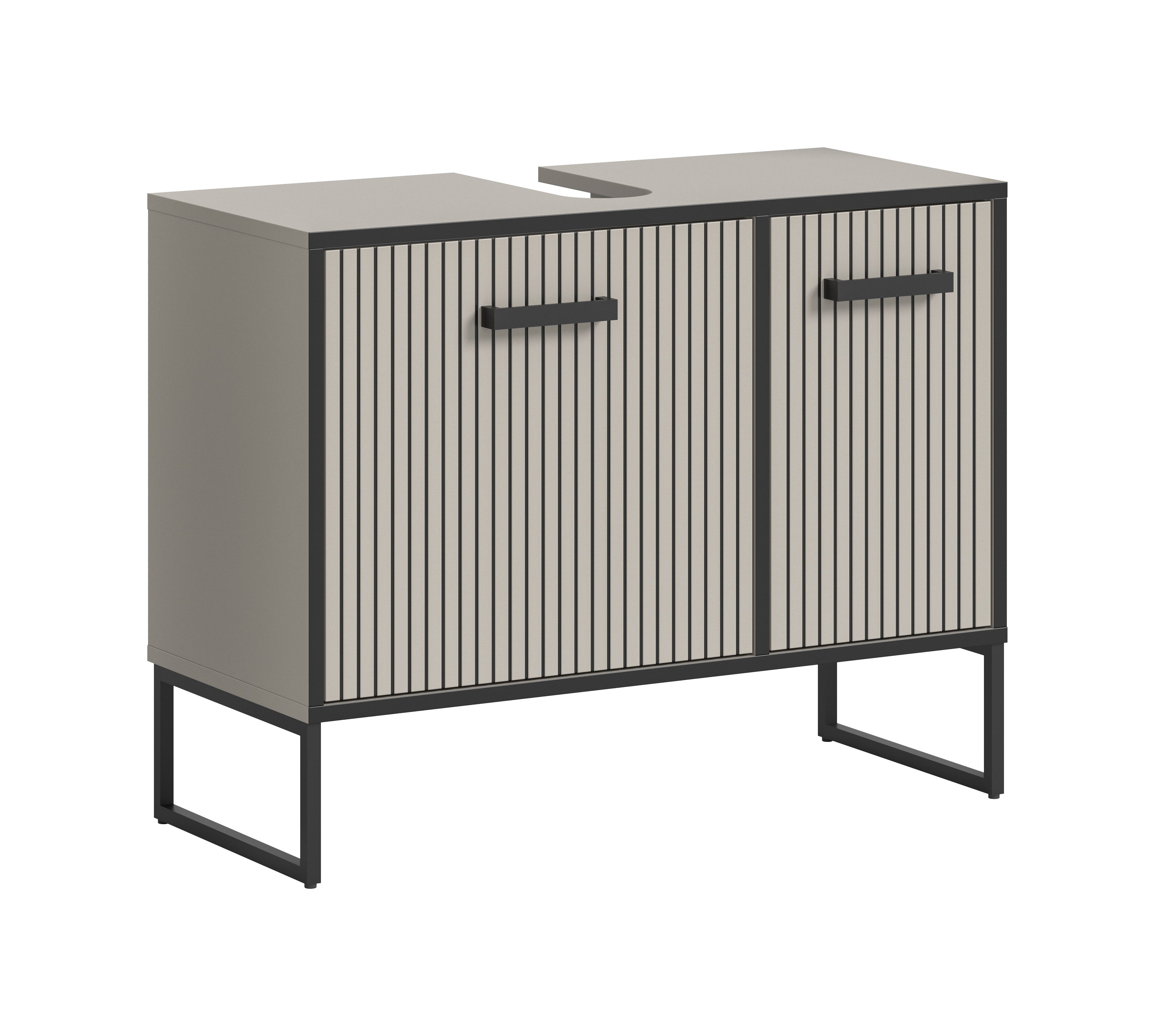 furnling Waschbeckenunterschrank Benno 2 Türen, Softclose-Funktion, günstig online kaufen