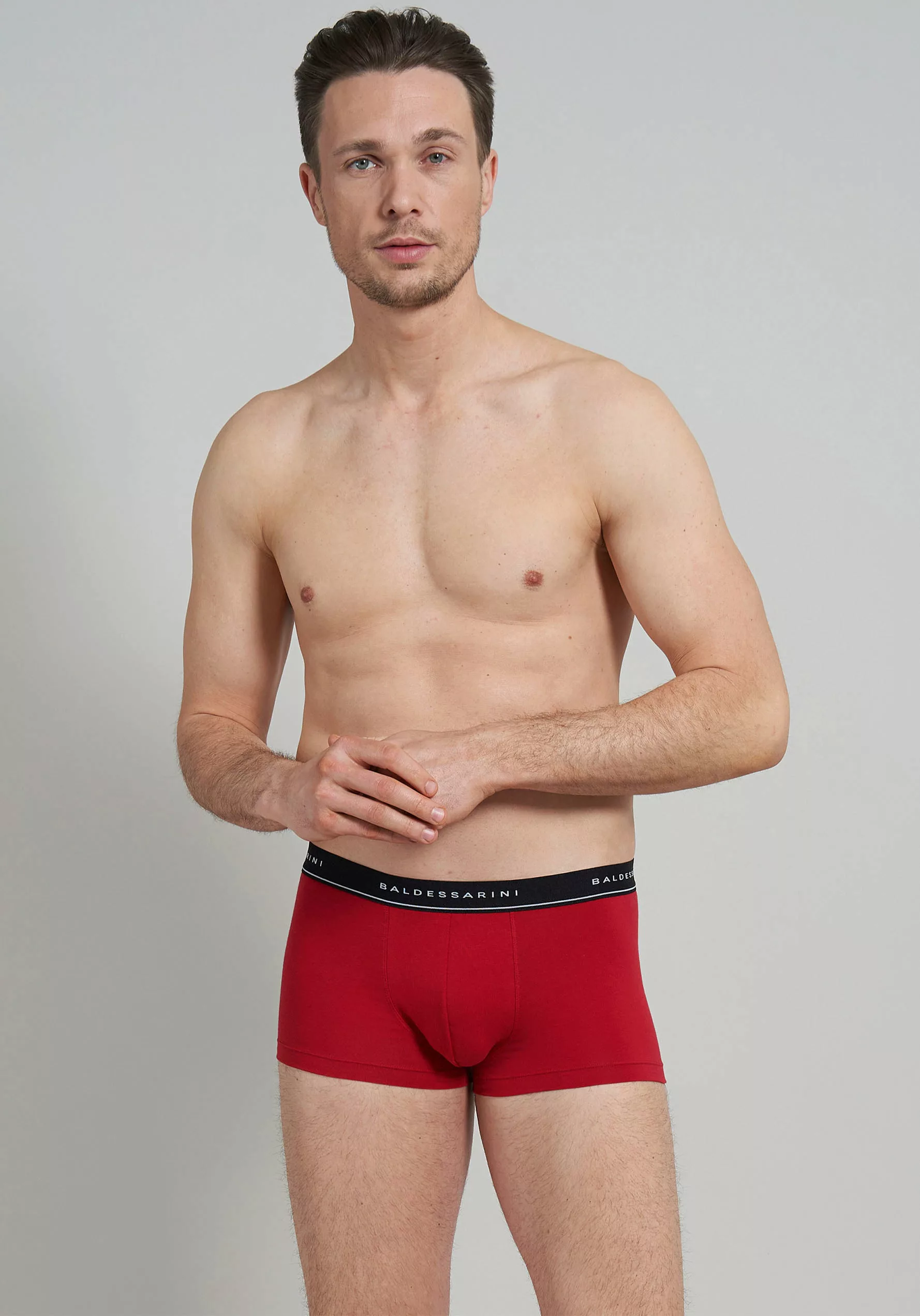 BALDESSARINI Boxer »Short Pants«, (3er-Pack), mit Logo-Bund günstig online kaufen