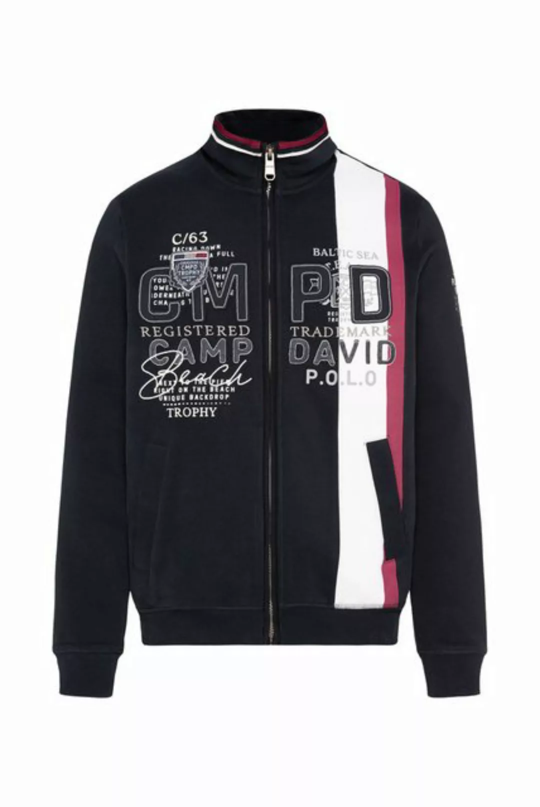 CAMP DAVID Sweatjacke, mit Stehkragen günstig online kaufen