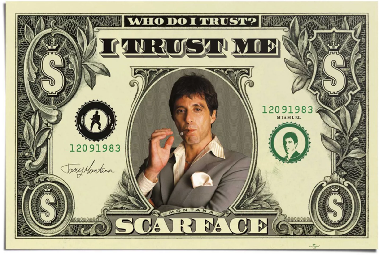Reinders Poster "Scarface Dollar", (1 St.) günstig online kaufen