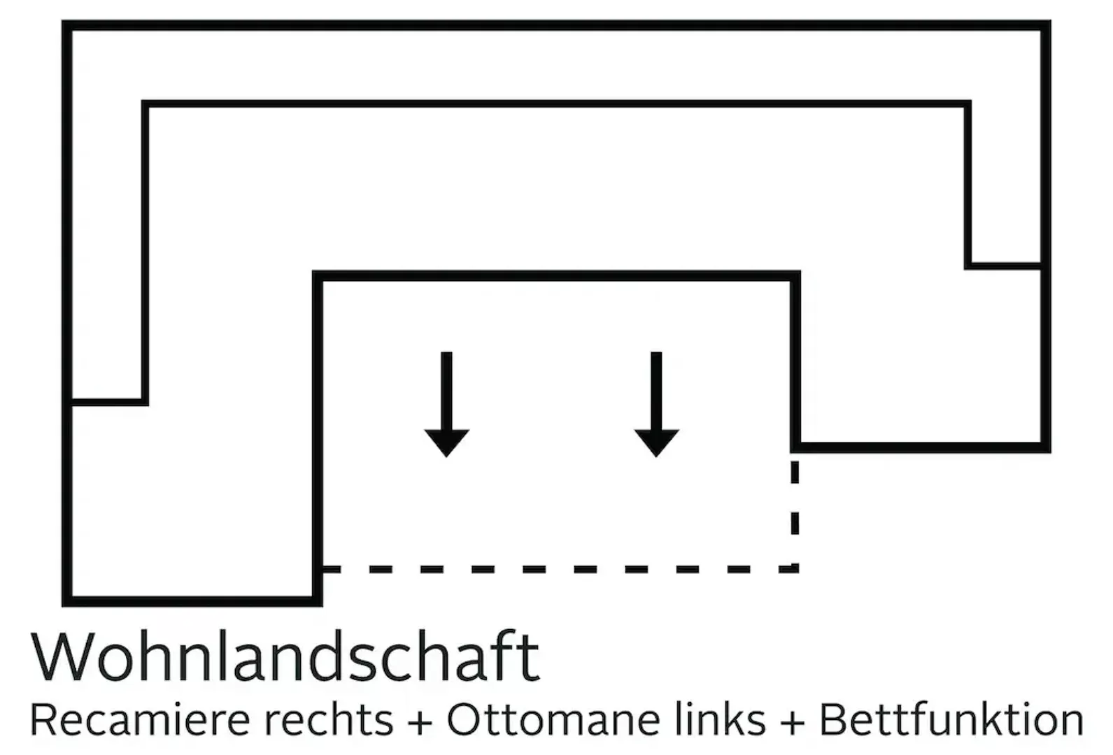 sit&more Wohnlandschaft Mistral U-Form, wahlweise mit Bettfunktion, inklusi günstig online kaufen