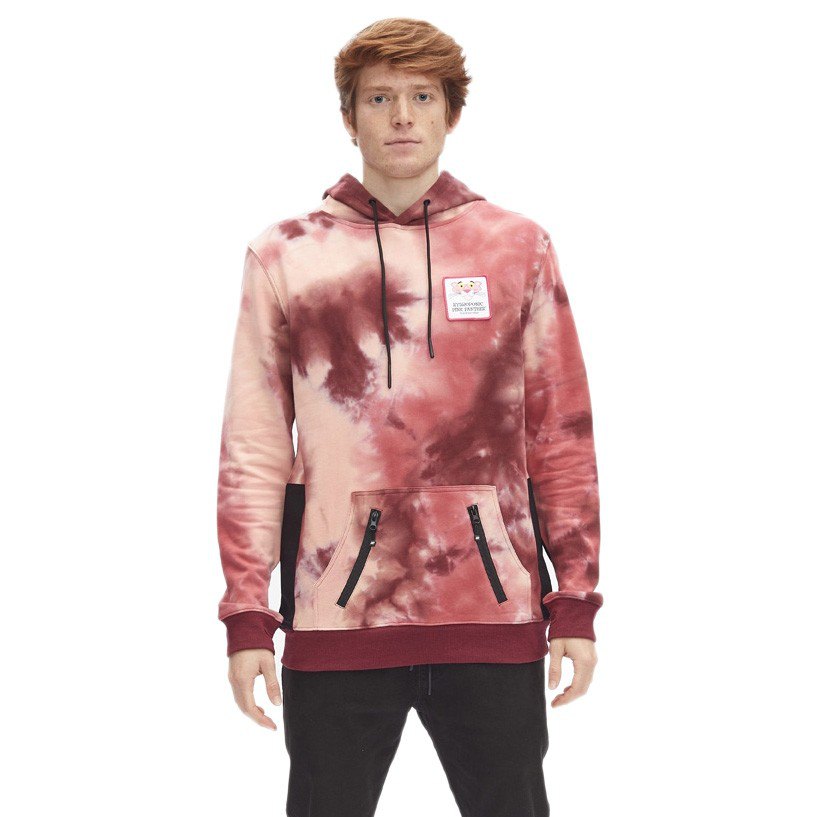 Hydroponic Patch Pink Face Kapuzenpullover S Tie Dye Wine günstig online kaufen