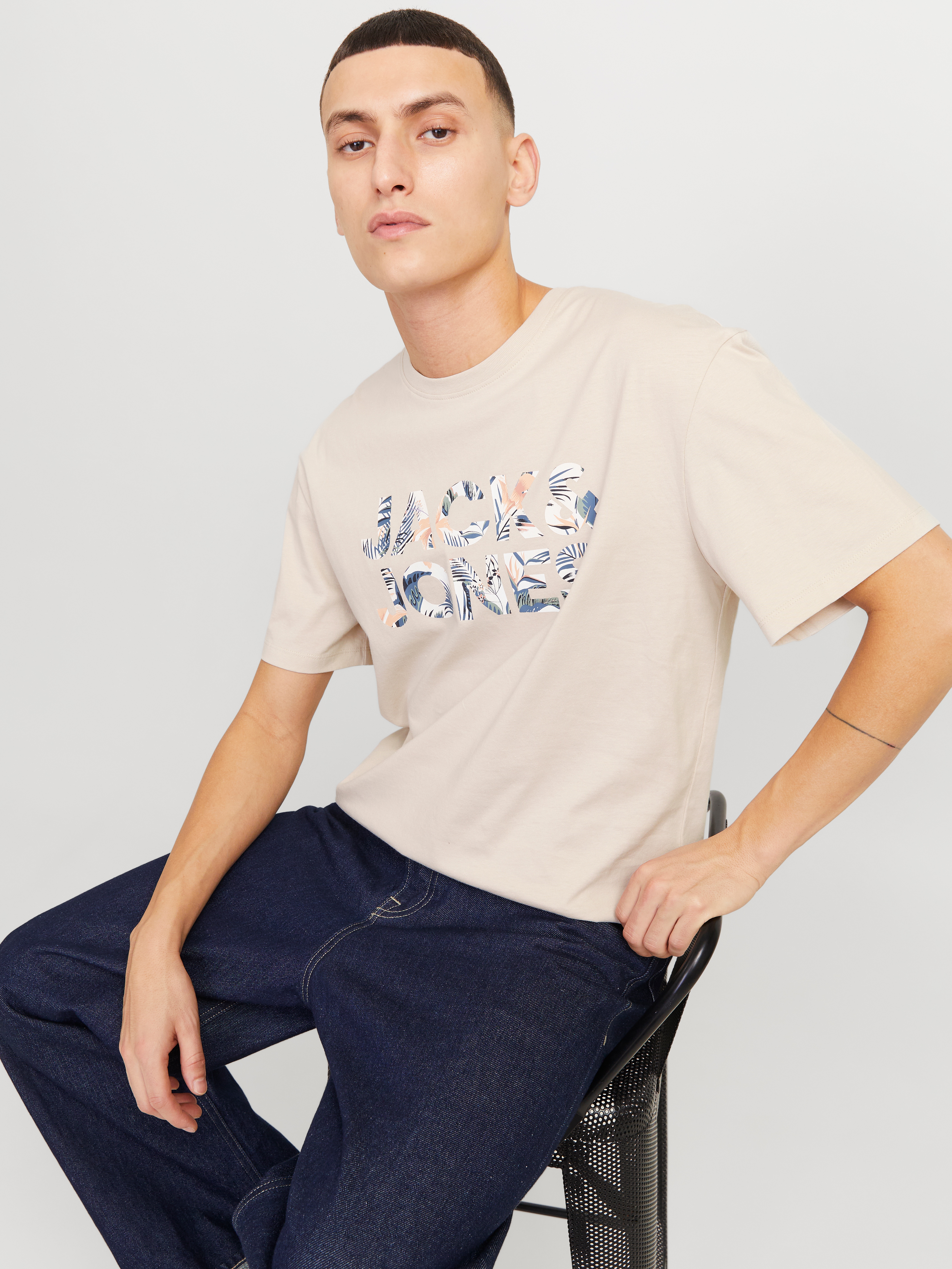 Jack & Jones Rundhalsshirt "JJEBRYAN CORP LOGO TEE SS O-NECK NOOS", mit Log günstig online kaufen