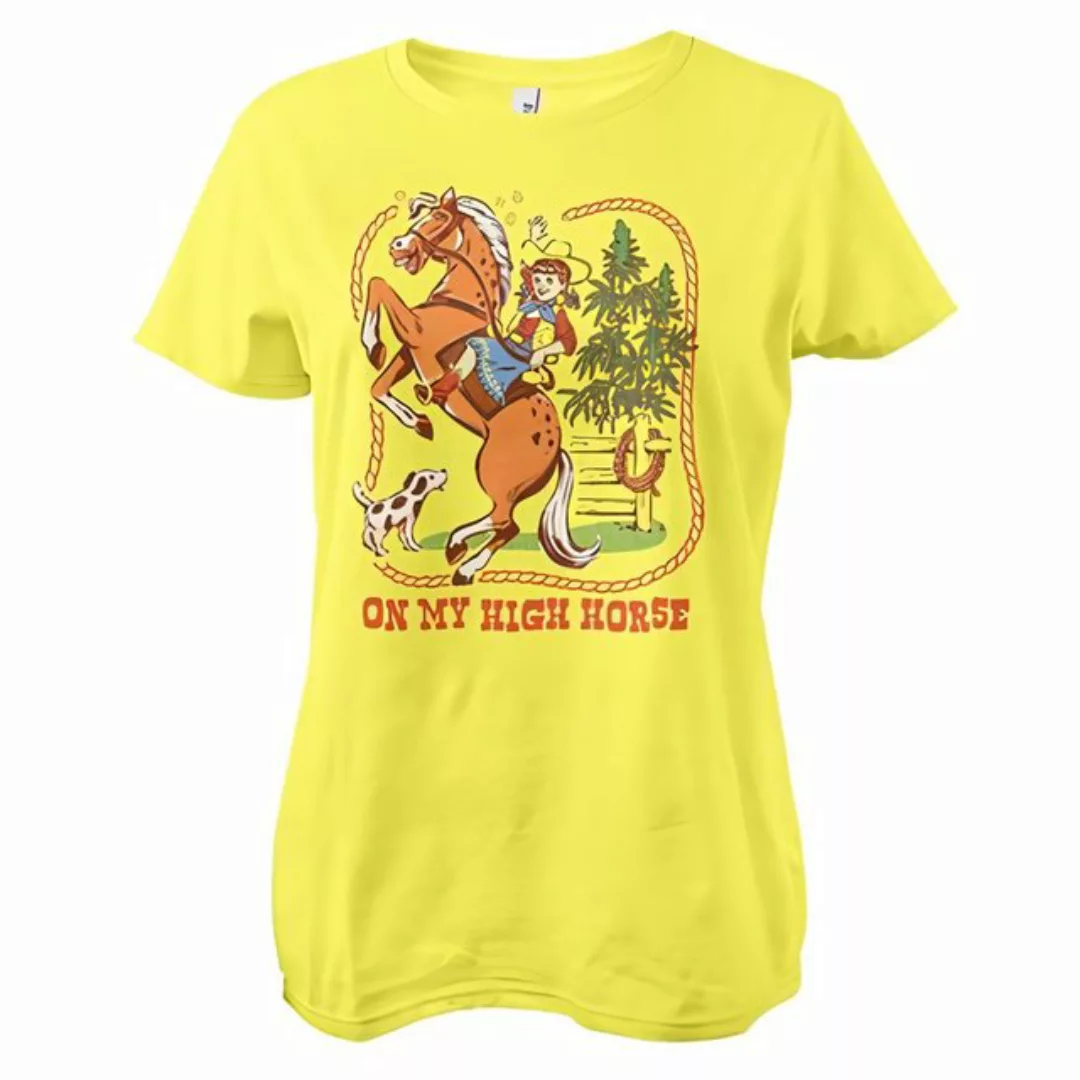 Steven Rhodes T-Shirt On My High Horse Girly Tee günstig online kaufen