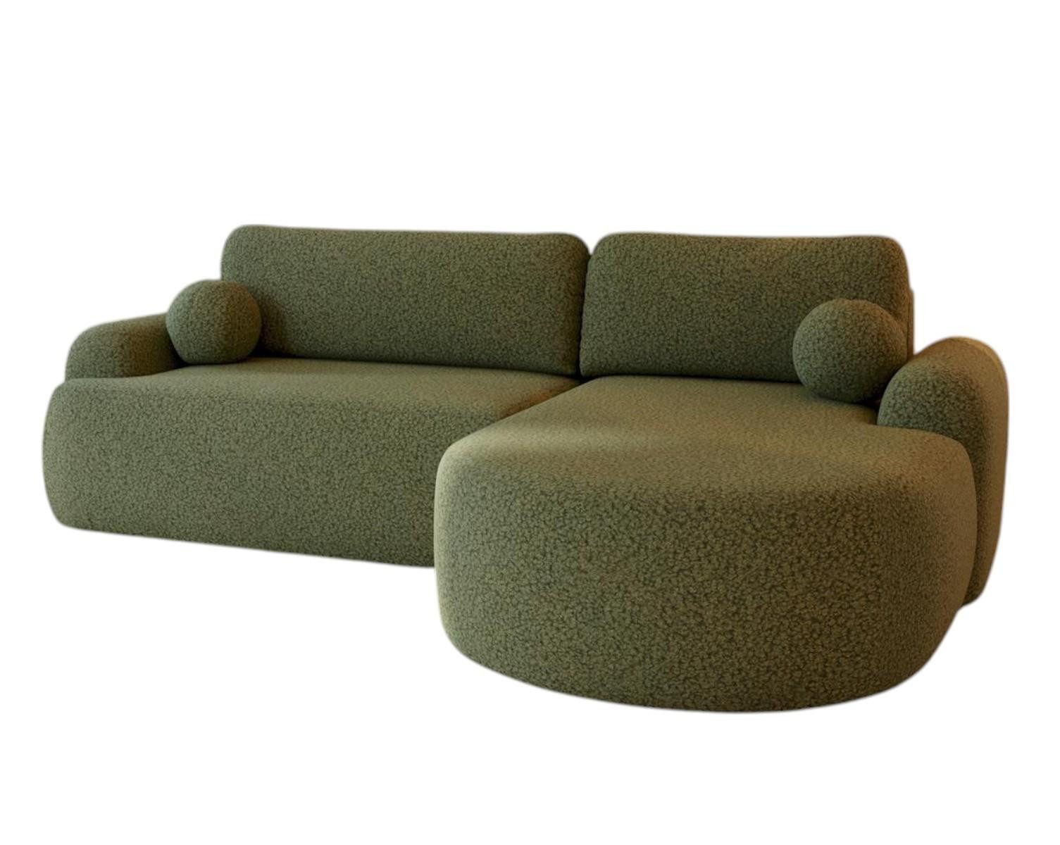 Compleo Ecksofa boucle mit breiter Ottomane günstig online kaufen