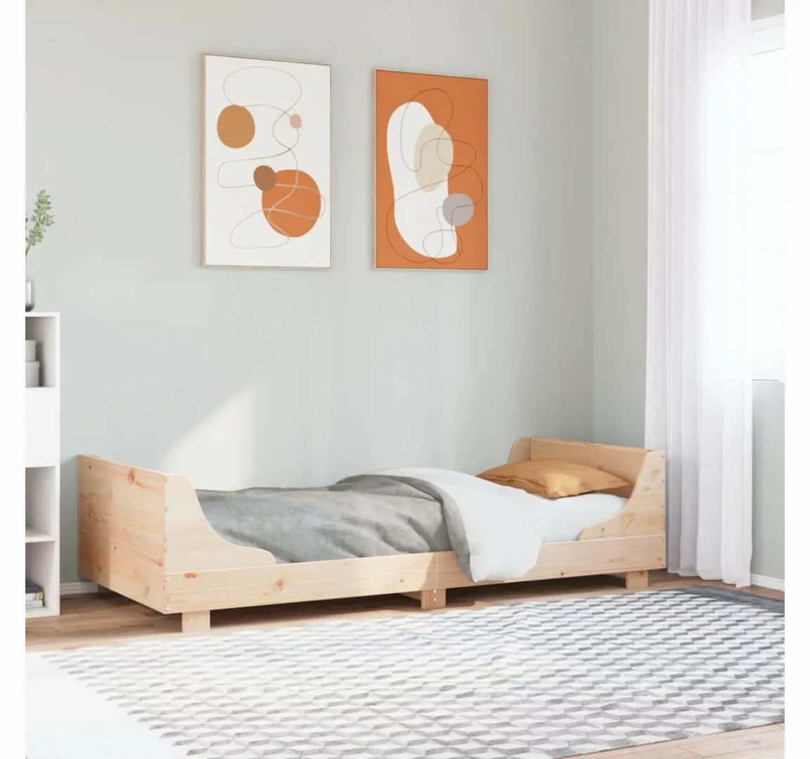 vidaXL Bett, Massivholzbett ohne Matratze 90x200 Kiefernholz günstig online kaufen