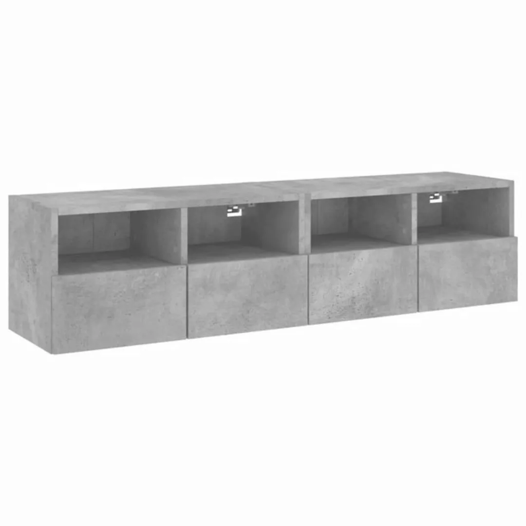 vidaXL TV-Schrank TV-Wandschränke 2 Stk Betongrau 60x30x30 cm Spanplatte günstig online kaufen