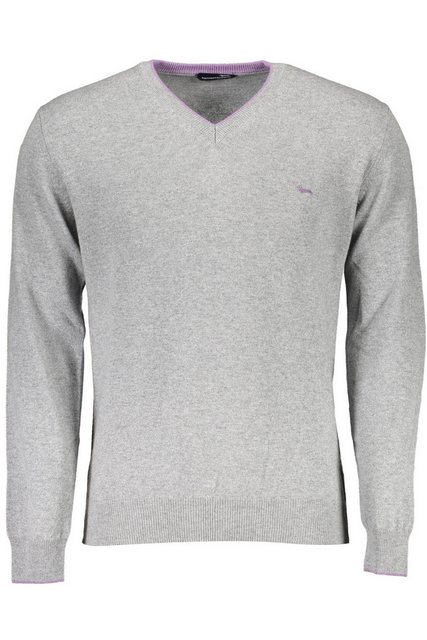 Harmont & Blaine Strickpullover Herren-Pullover Grau mit V-Ausschnitt und L günstig online kaufen