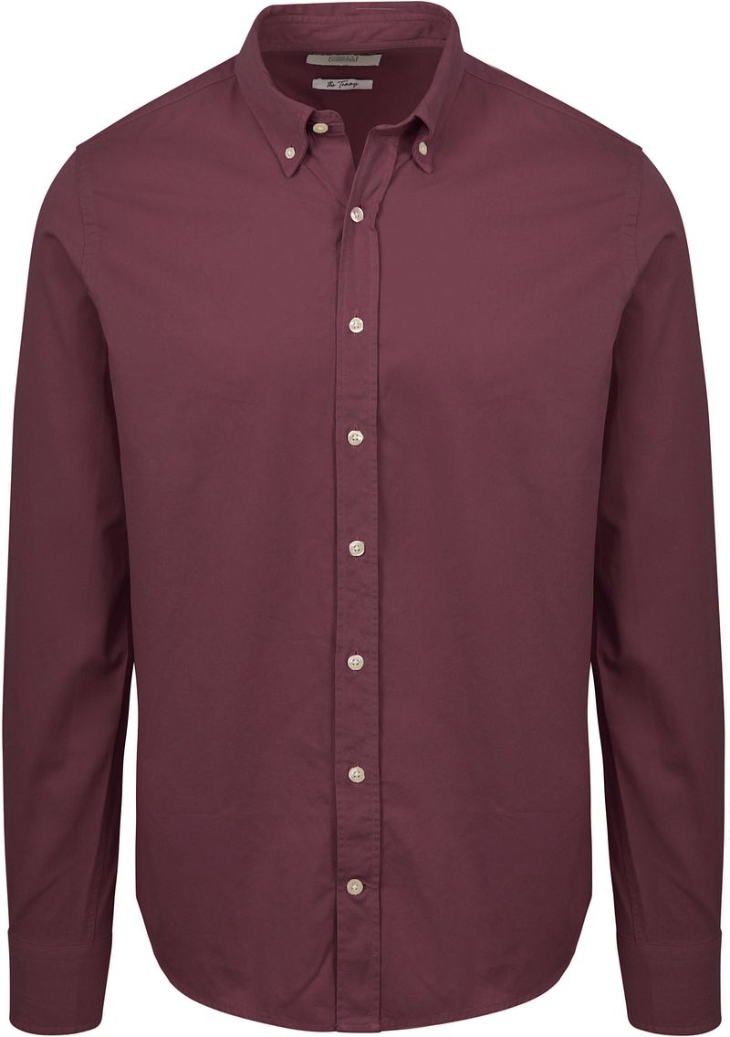 King Essentials The Tommy Hemd Bordeaux - Größe XXL günstig online kaufen