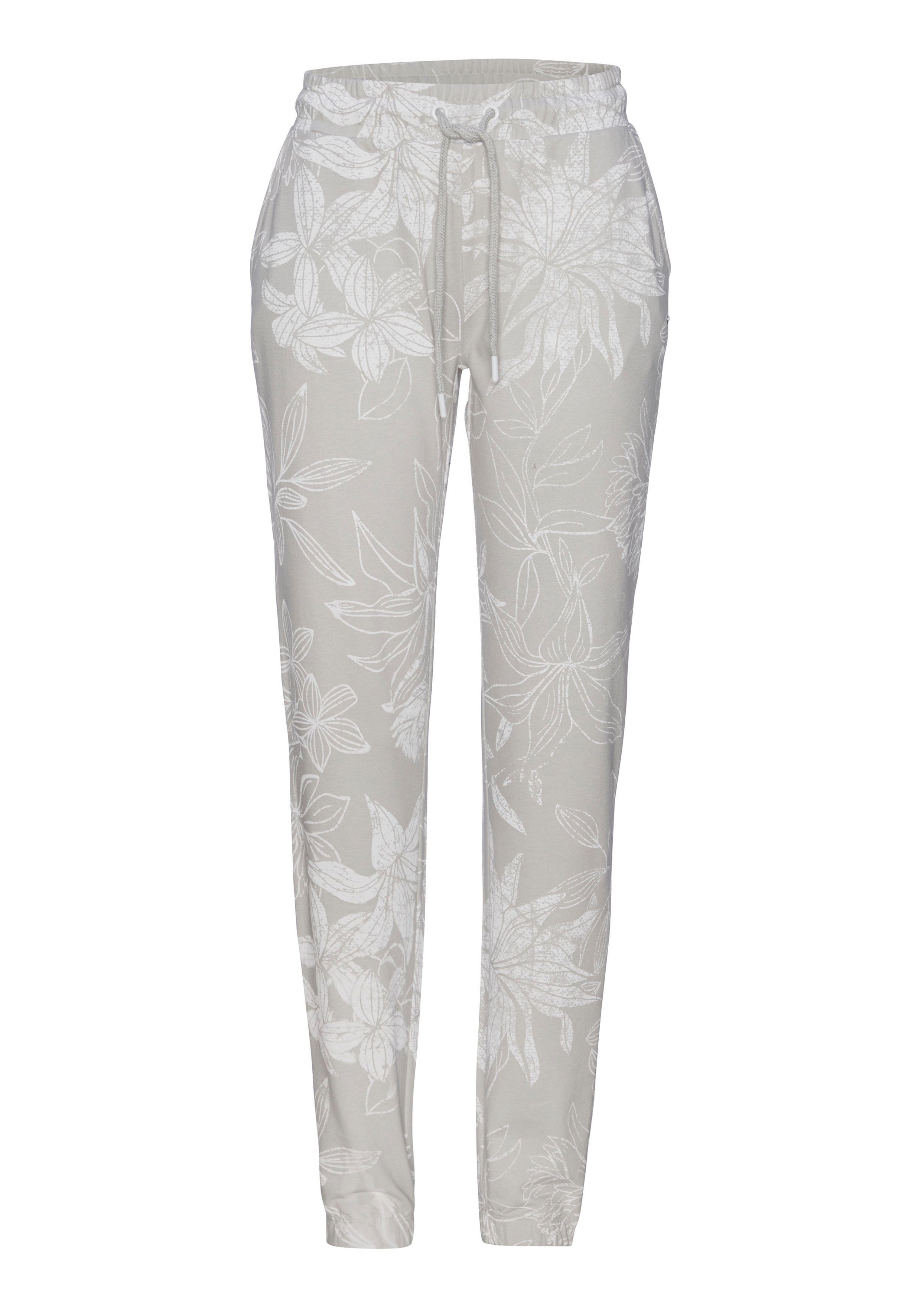 LASCANA Loungehose, mit floralem Alloverdruck, Loungewear günstig online kaufen