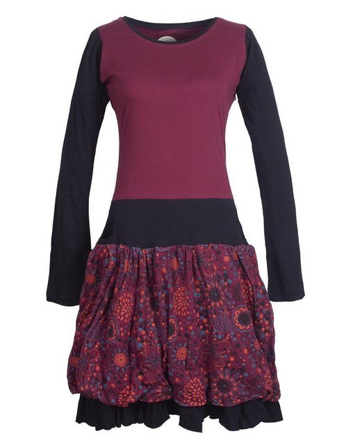 Vishes Jerseykleid Langarm Tulpenkleid Ballonkleid Sweatkleid Ethno, Boho, günstig online kaufen