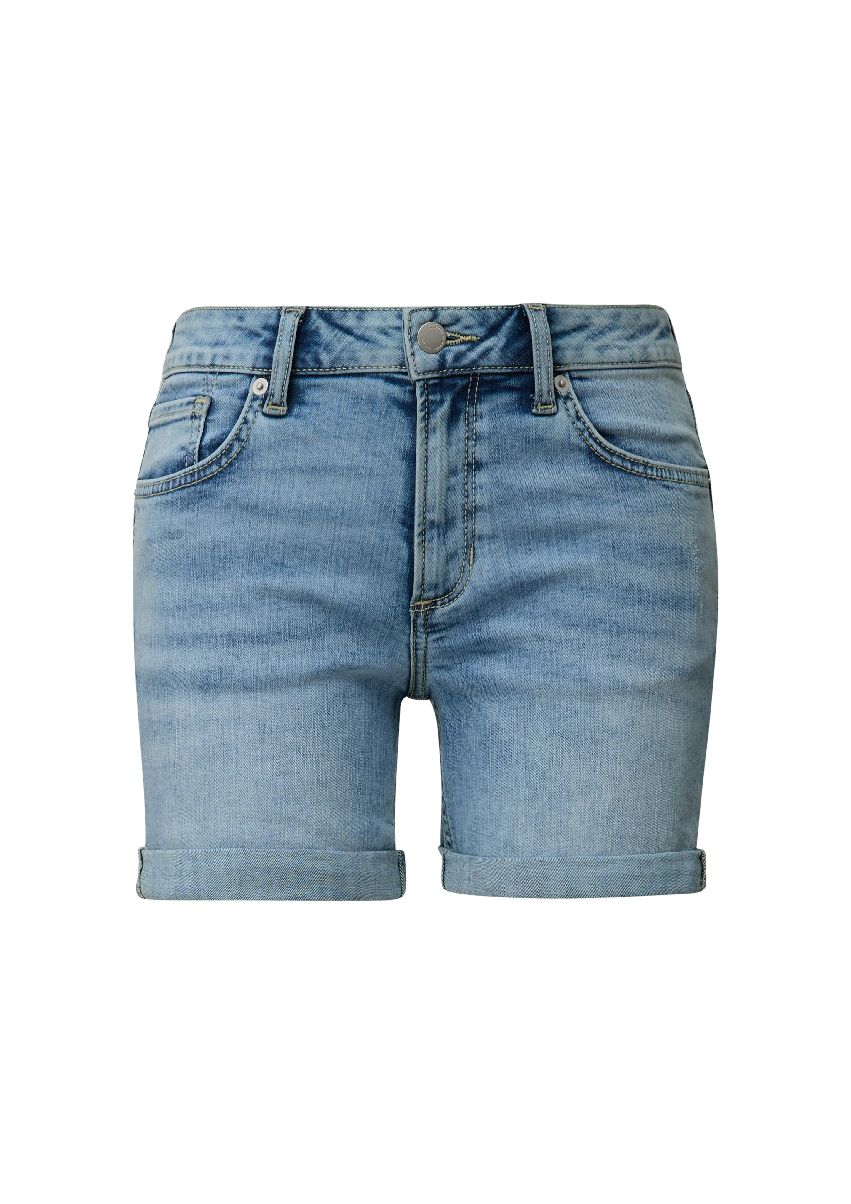 QS Jeansshorts im klassischen 5-Pocket Style günstig online kaufen