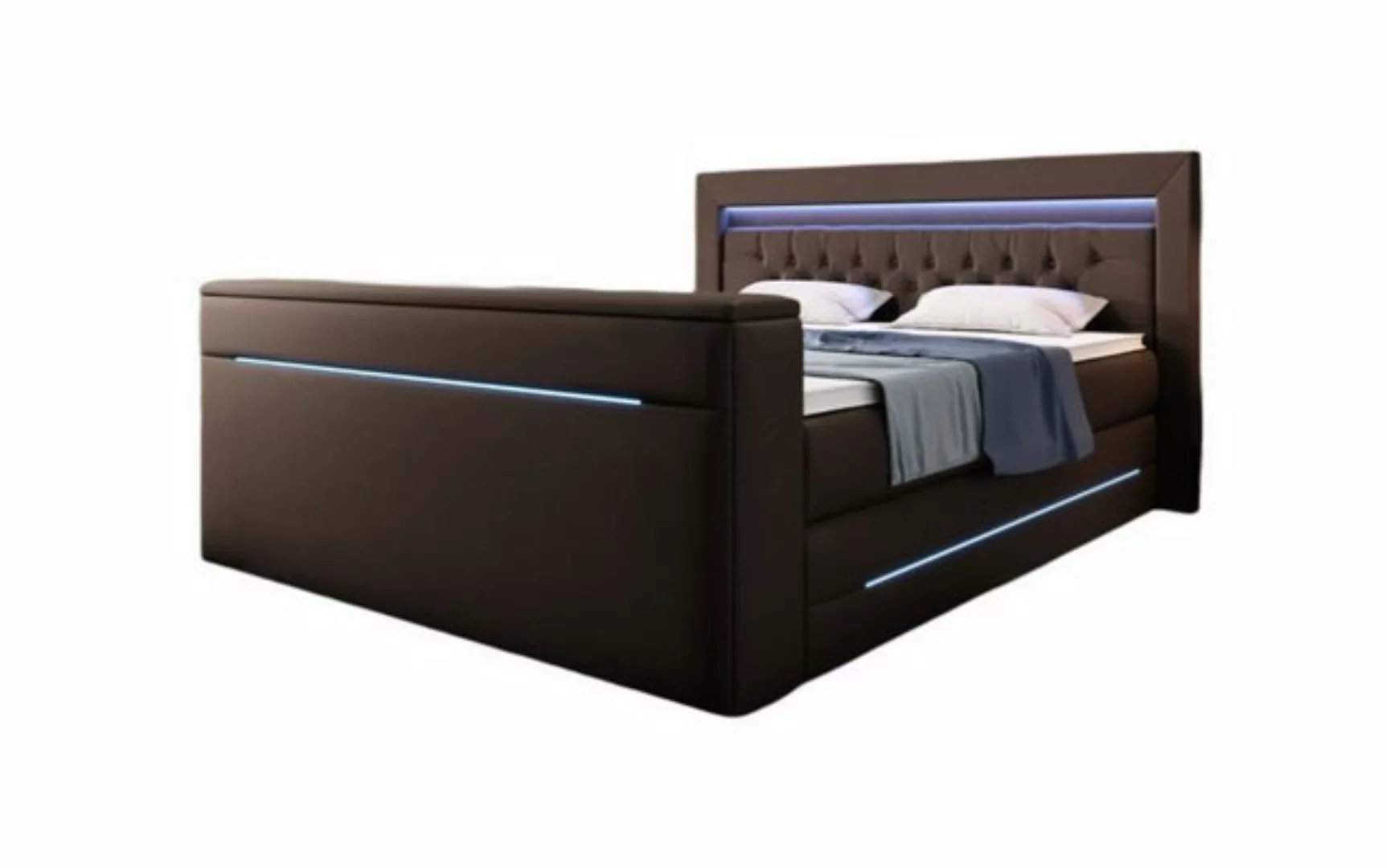 Luxusbetten24 Boxspringbett Merkur, mit TV Lift und RGB-Beleuchtung günstig online kaufen