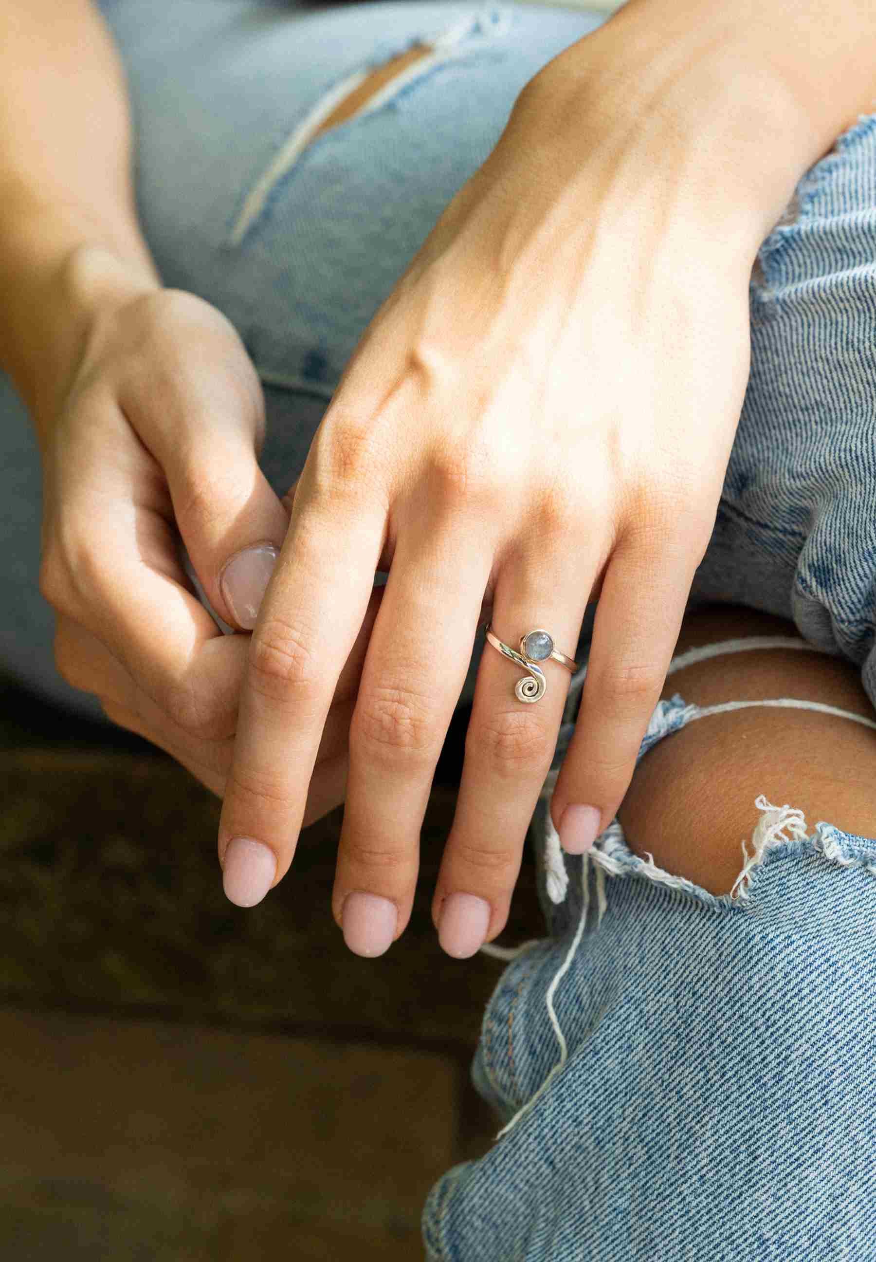 mantraroma Silberring (Ring mit Schmuckbeutel), Damenring günstig online kaufen
