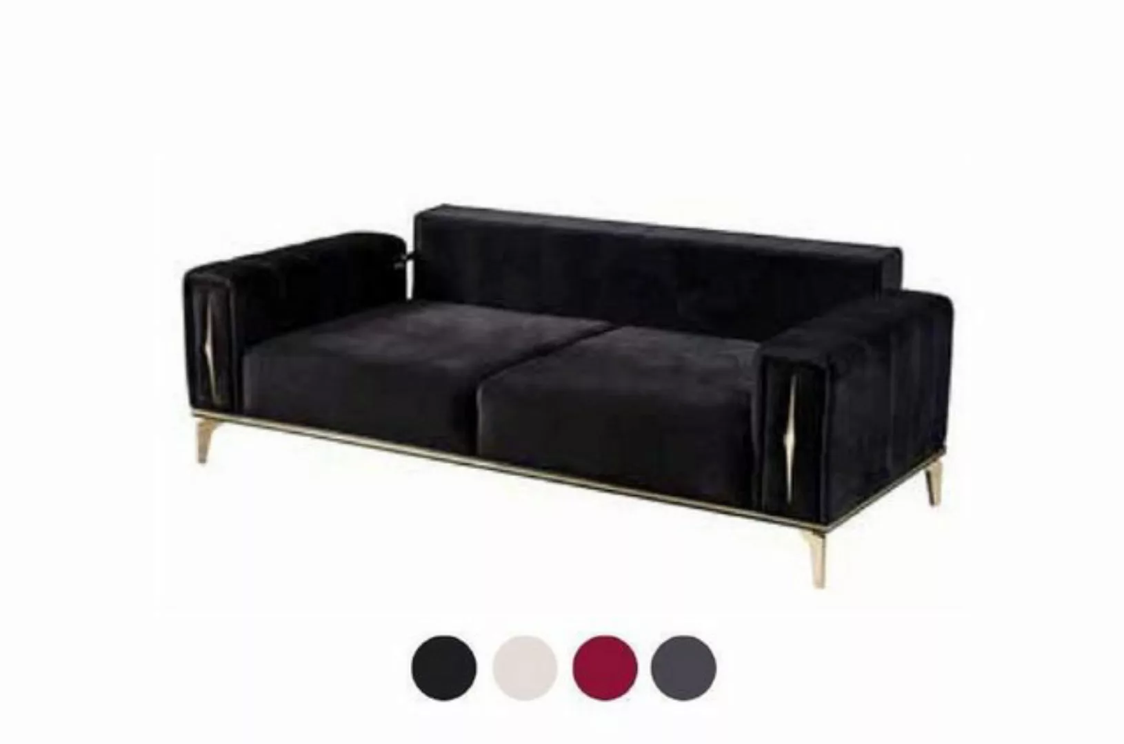 JVmoebel 3-Sitzer Luxus-Sofa Gepolstert 3-Sitzer Moderner Stil für Wohnzimm günstig online kaufen