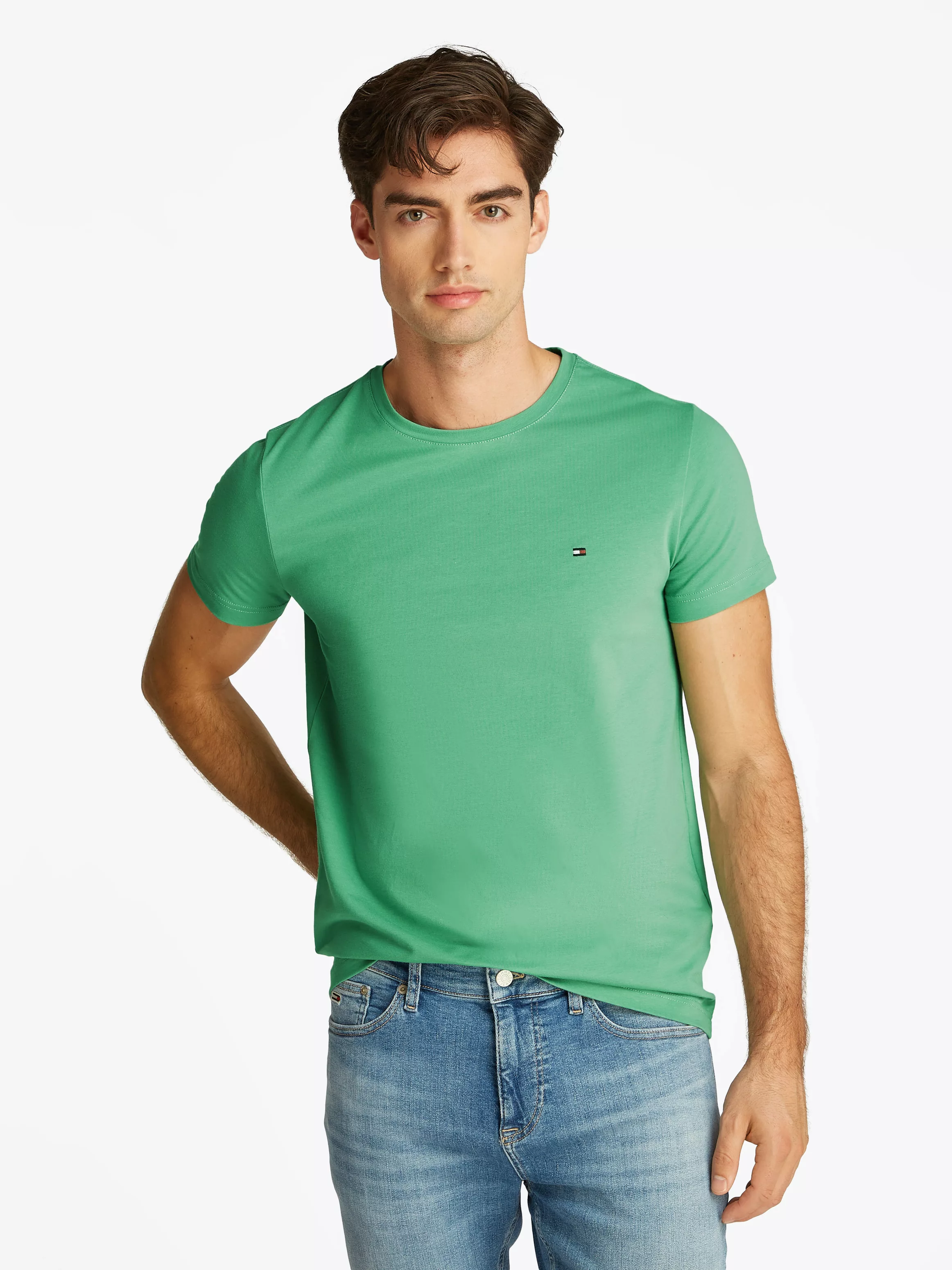 Tommy Hilfiger T-Shirt "STRETCH SLIM FIT TEE" günstig online kaufen