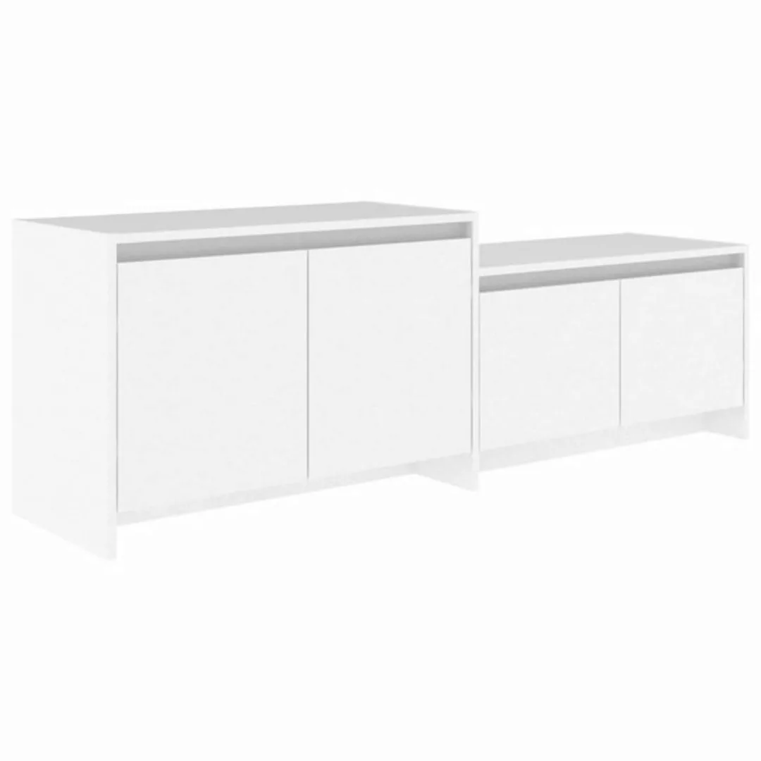 Tv-schrank Weiß 146,5x35x50 Cm Spanplatte günstig online kaufen