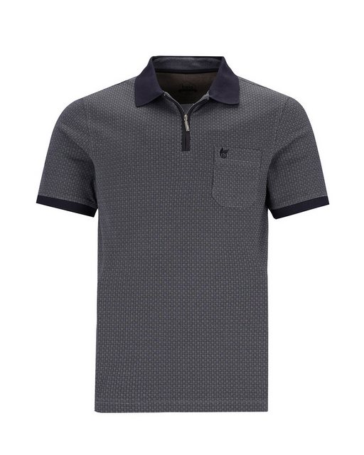Hajo Poloshirt Softknit-Poloshirt in Minimaljacquard günstig online kaufen