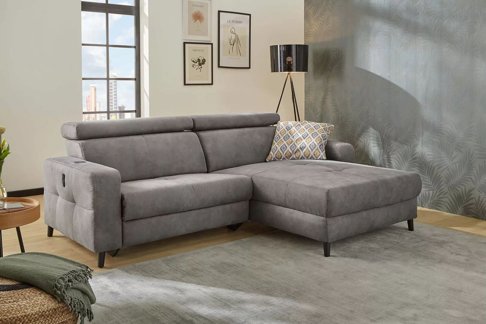 Jockenhöfer Gruppe Ecksofa »Doppio L-Form mit elektromotorischer Relaxfunkt günstig online kaufen