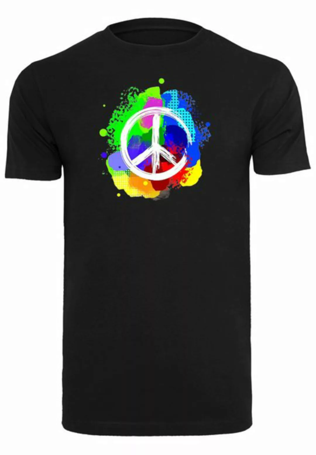 Merchcode T-Shirt Merchcode Herren Peace - Graffiti T-Shirt Round Neck (1-t günstig online kaufen