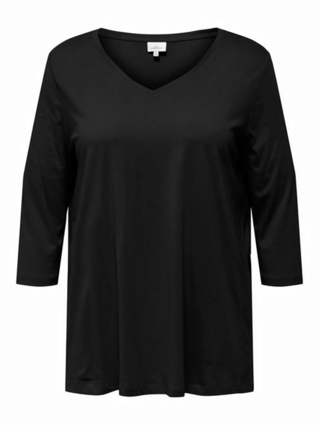 ONLY CARMAKOMA 3/4-Arm-Shirt "CARBONNIE LIFE 3/4 V-NECK A-SHAPE JRS" günstig online kaufen