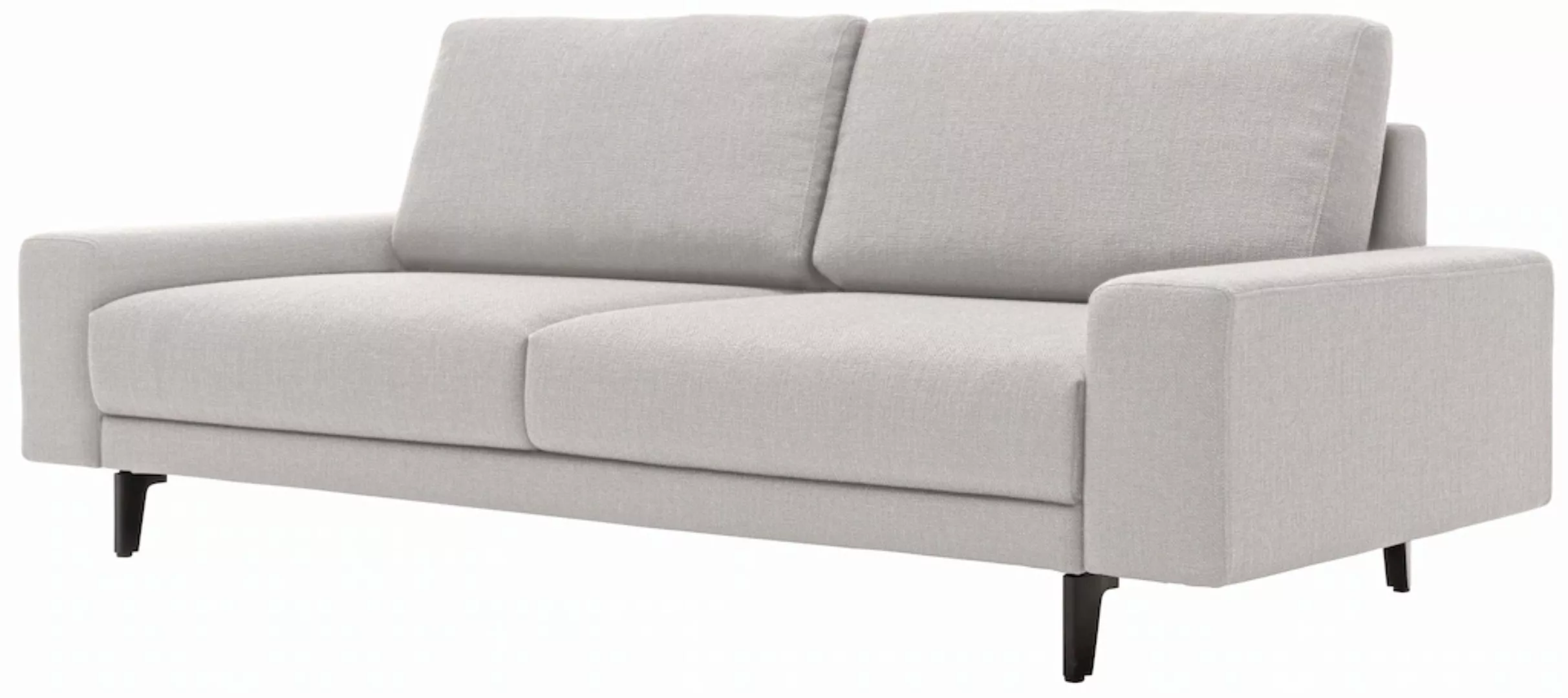 hülsta sofa 2-Sitzer "hs.450", Armlehne breit niedrig, Alugussfüße in umbra günstig online kaufen