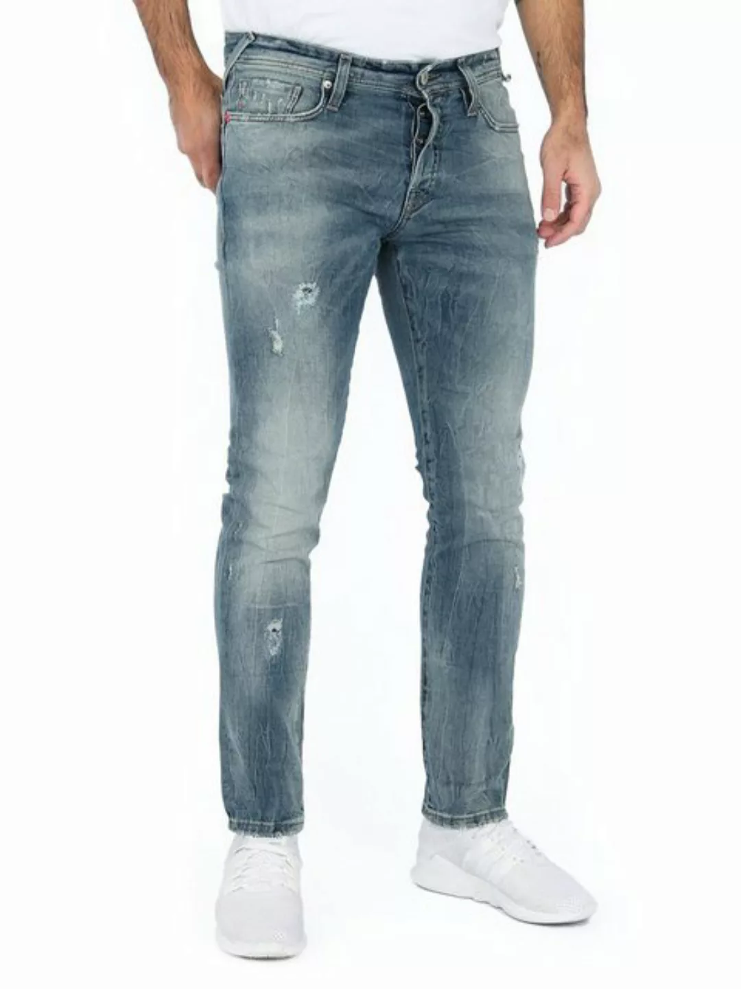 Jack & Jones Slim-fit-Jeans Low Waist Stretch - Glenn Rock BL938 günstig online kaufen