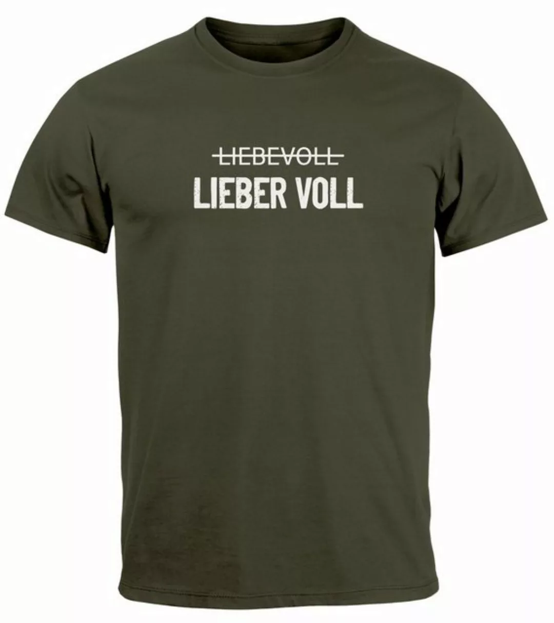 MoonWorks Print-Shirt Herren T-Shirt Liebevoll Lieber Voll Wortspiel Witz A günstig online kaufen