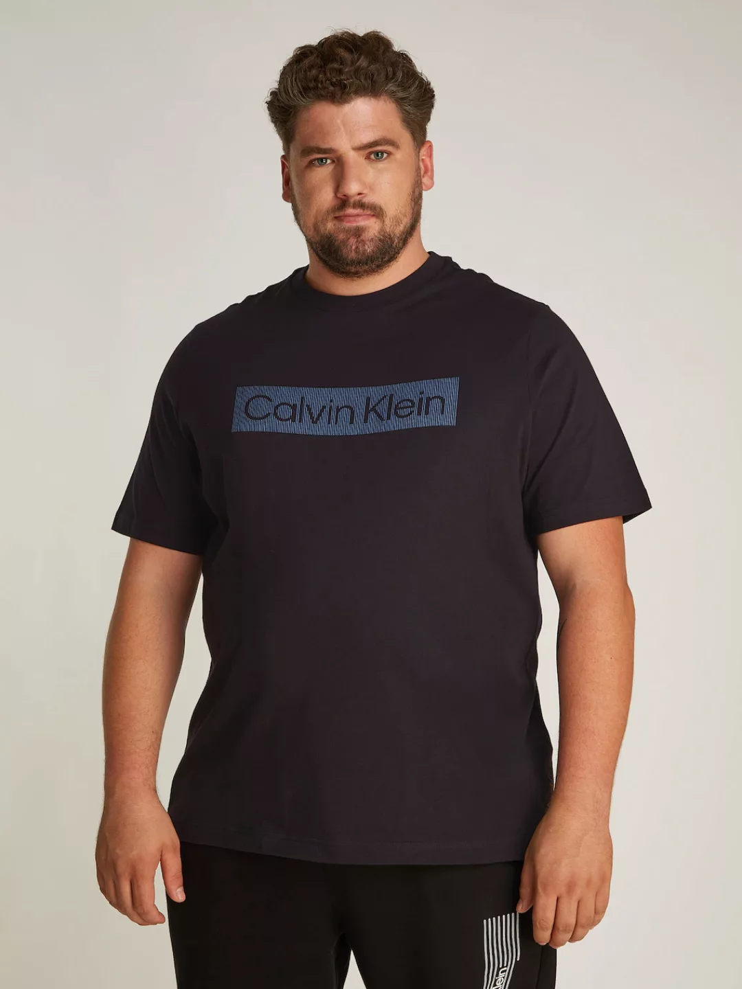 Calvin Klein Big&Tall T-Shirt BT_BOX STRIPED LOGO T-SHIRT in Großen Größen günstig online kaufen