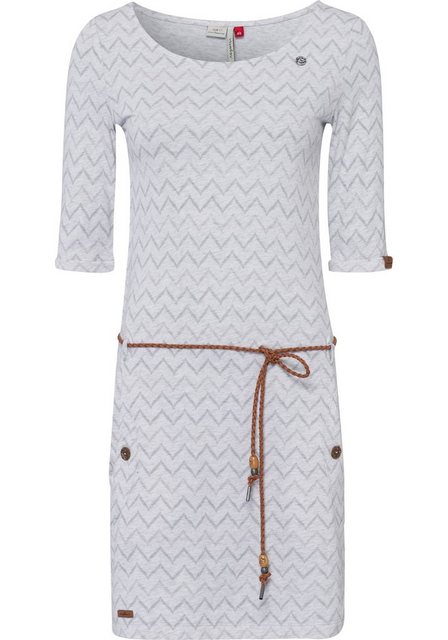 Ragwear Jerseykleid TANYA CHEVRON O (2-tlg., mit abnehmbarem Gürtel) mit Zi günstig online kaufen