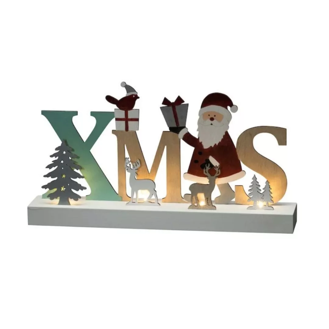 LED Weihnachtsschriftzug in Mehrfarbig 4x 0,06W 20lm Xmas günstig online kaufen