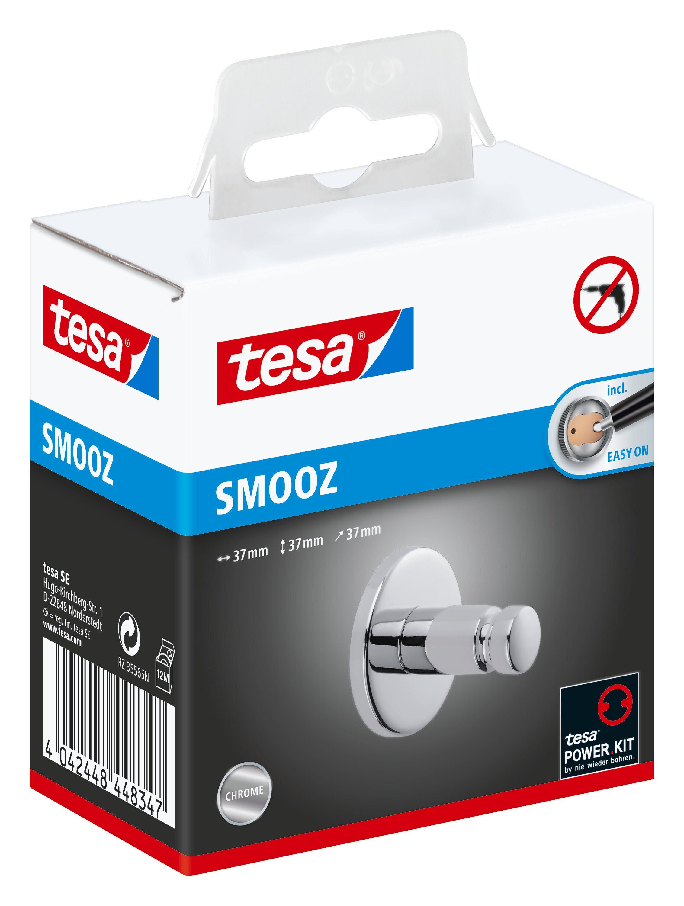 Tesa Handtuchhaken Smooz Verchromt günstig online kaufen