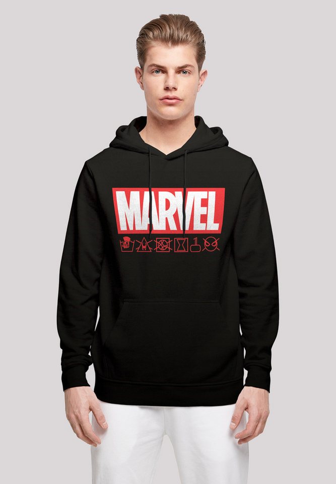 F4NT4STIC Kapuzenpullover Marvel Logo washed Care Waschanleitung Print günstig online kaufen