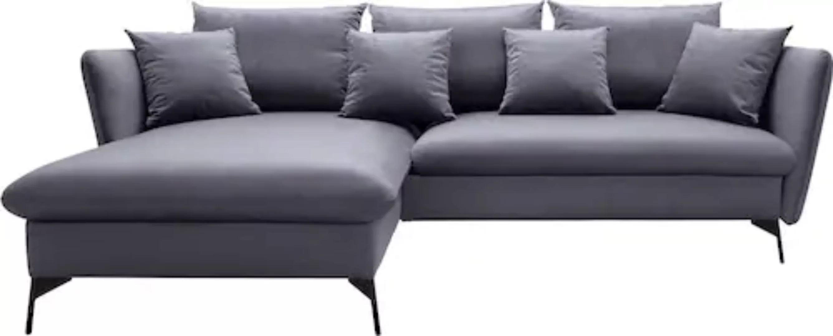 andas Ecksofa "LIVORNO,258 cm, L-Form,", Schlaffunktion u. Bettkasten (139/ günstig online kaufen