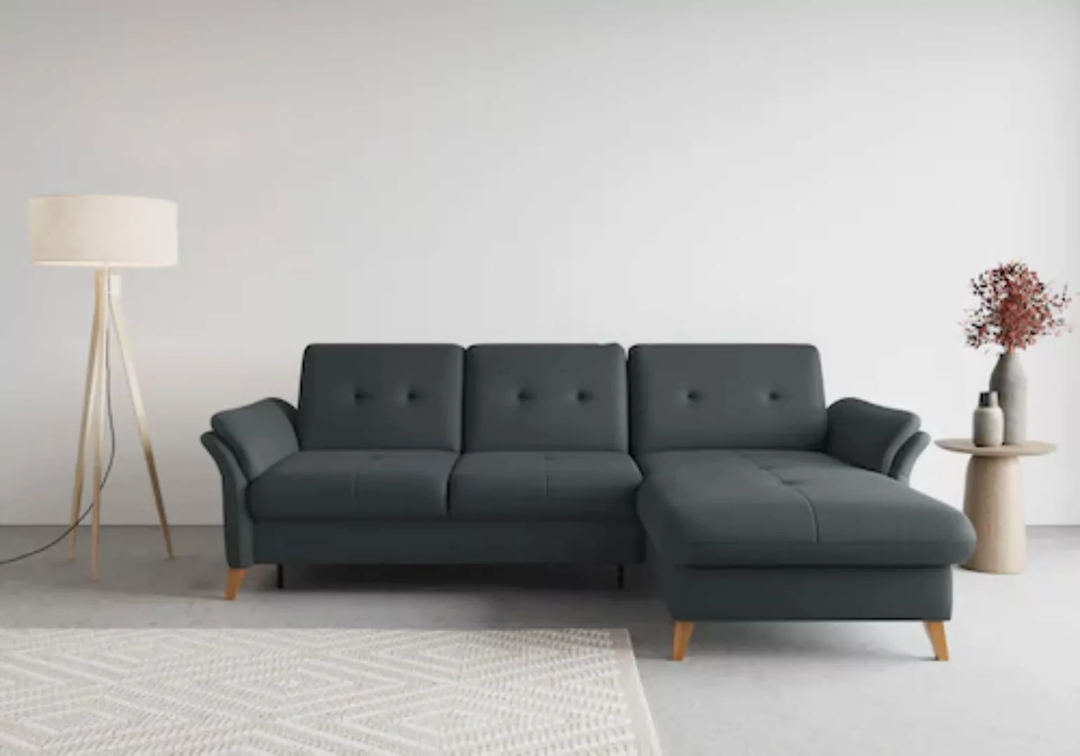 sit&more Ecksofa »Göteborg«, Sitztiefenverstellung und Federkern, wahlweise günstig online kaufen