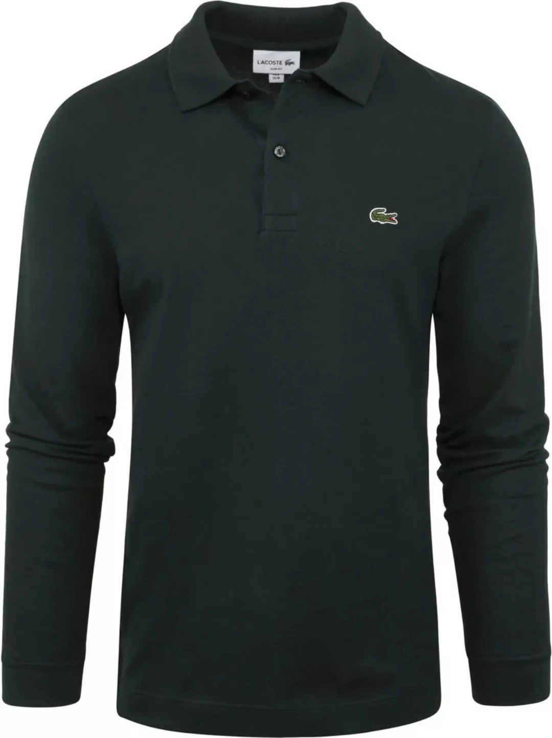 Lacoste Langarm-Poloshirt Dunkelgrün - Größe 4XL günstig online kaufen