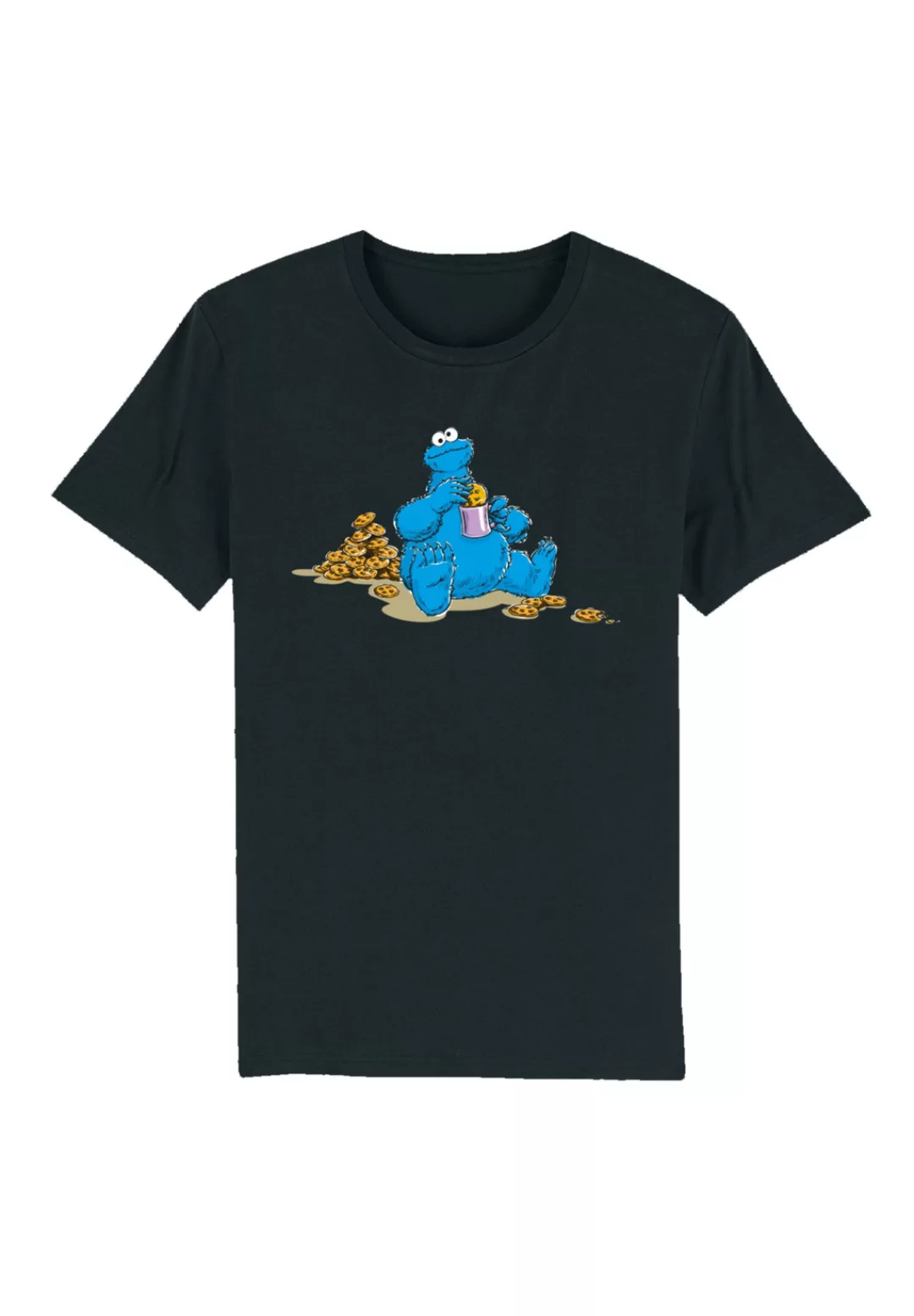 F4NT4STIC T-Shirt "Sesamstraße Cookie Monster Coockietime", Premium Qualitä günstig online kaufen