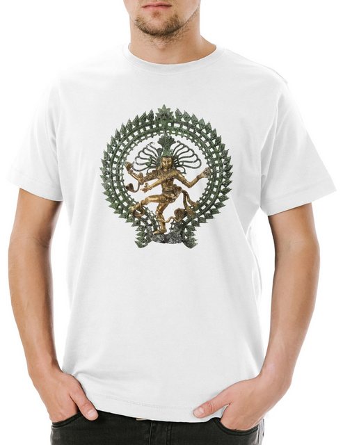 Urban Backwoods Print-Shirt Shiva I Vintage Herren T-Shirt Buddhismus Shiva günstig online kaufen