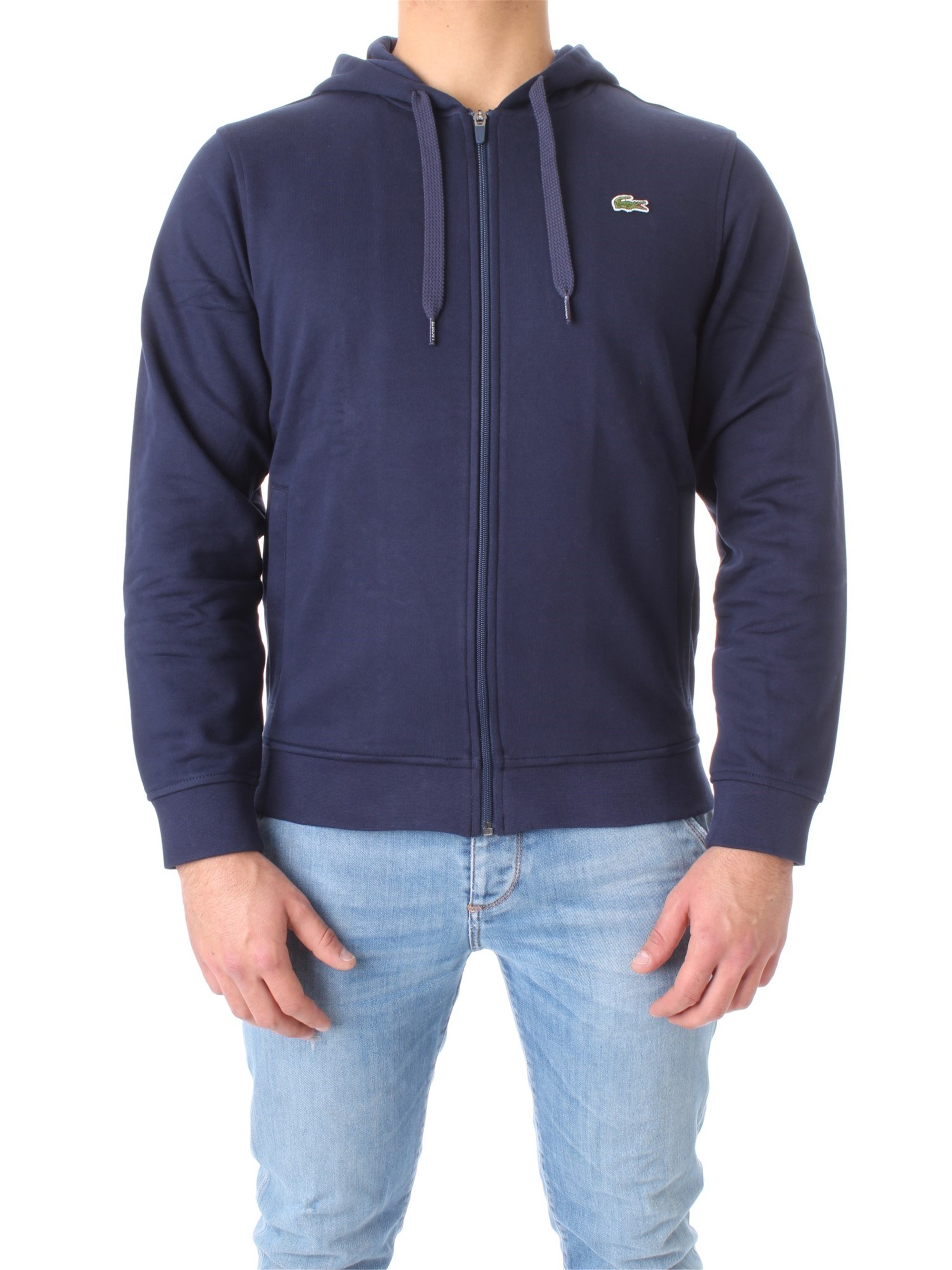LACOSTE Sweatshirt Herren blau cotone günstig online kaufen