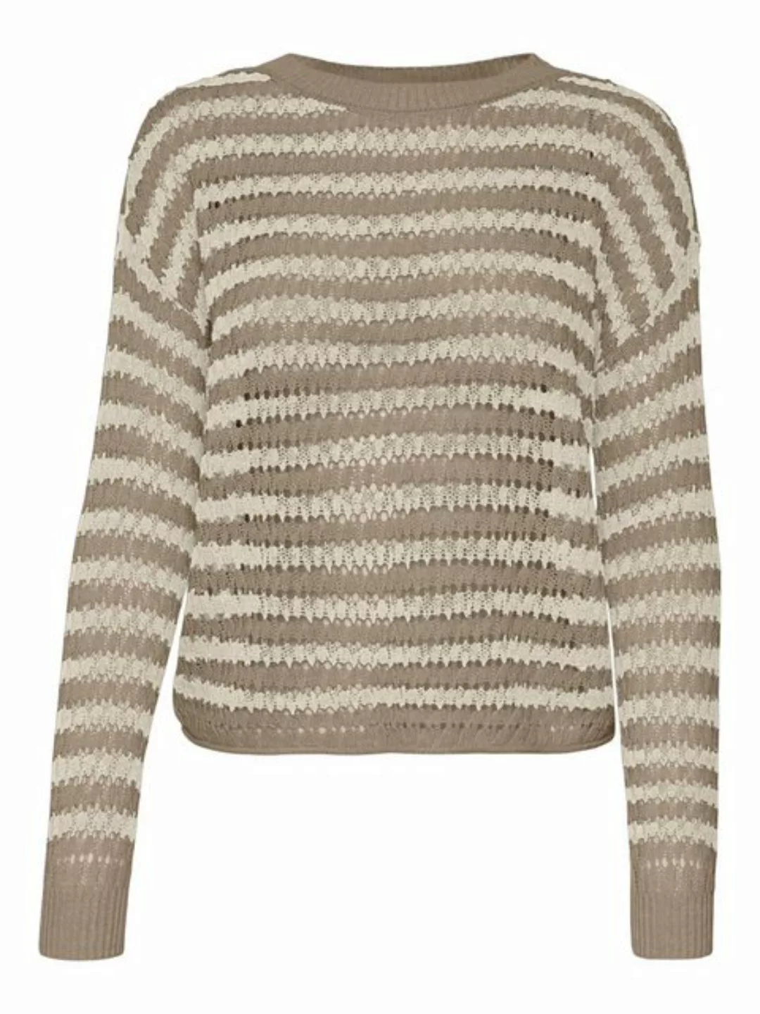 Vero Moda Rundhalspullover VMSPRING (1-tlg) Lochmuster günstig online kaufen